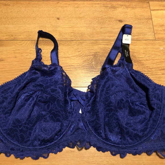 Purple lace bra